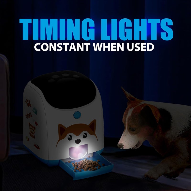 PICAPETS Dog Puzzle Feeder Toy – Remote Control Automatic Treat Dispenser with Light, Interactive IQ Training Slow Feeder, Large Capacity for All Dog Breeds - Image 3